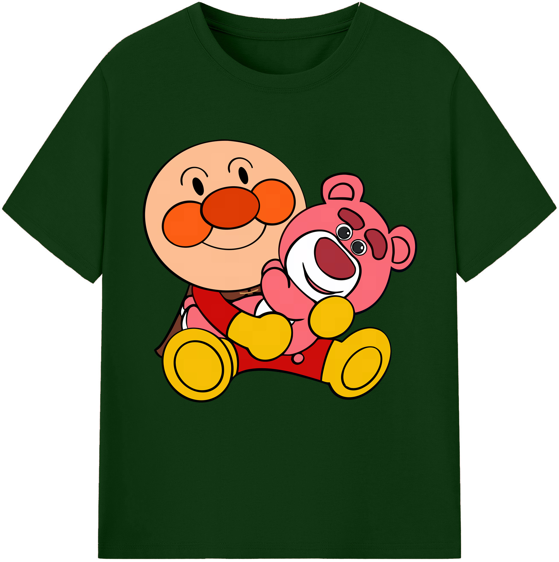 （画像用） アンパンマン Anpanman 綿100％半袖Tシャツ（フロントプリント）